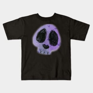 Gothic Skull with bats Kids T-Shirt